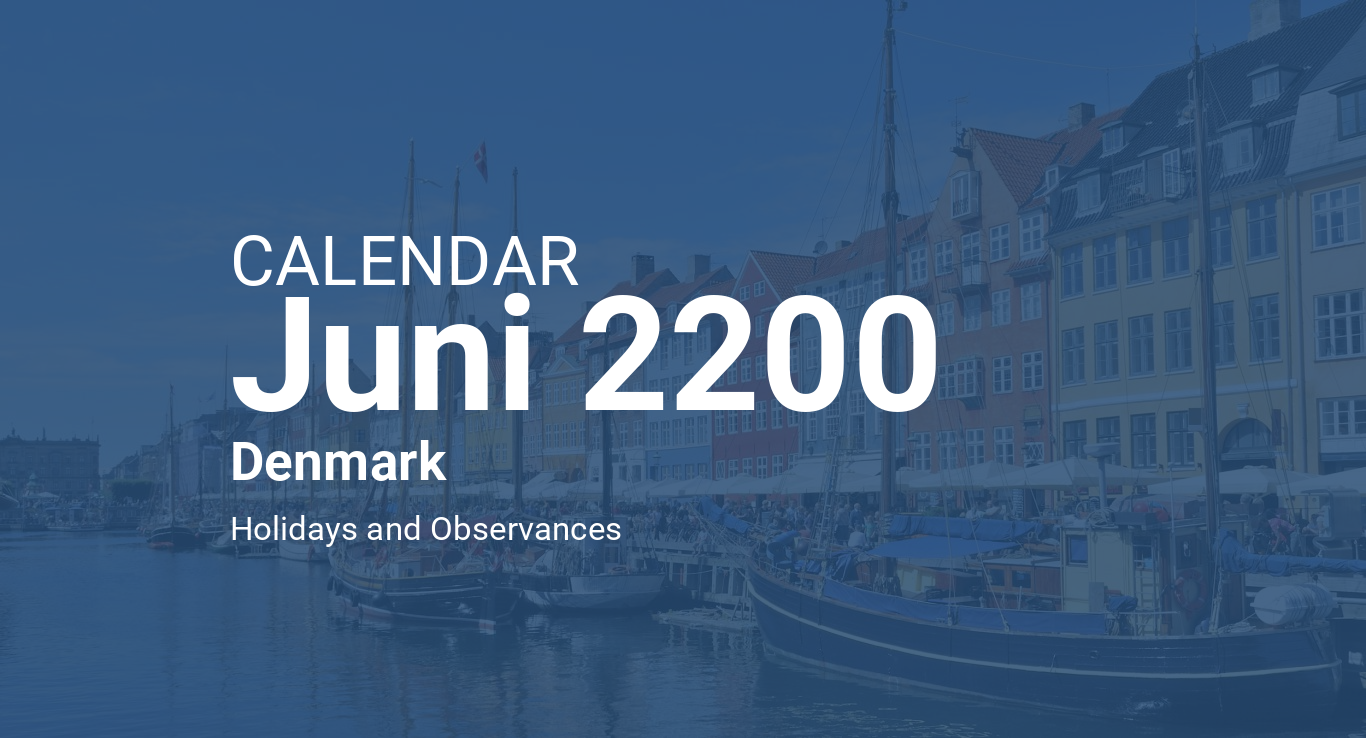 June 2200 Calendar Denmark